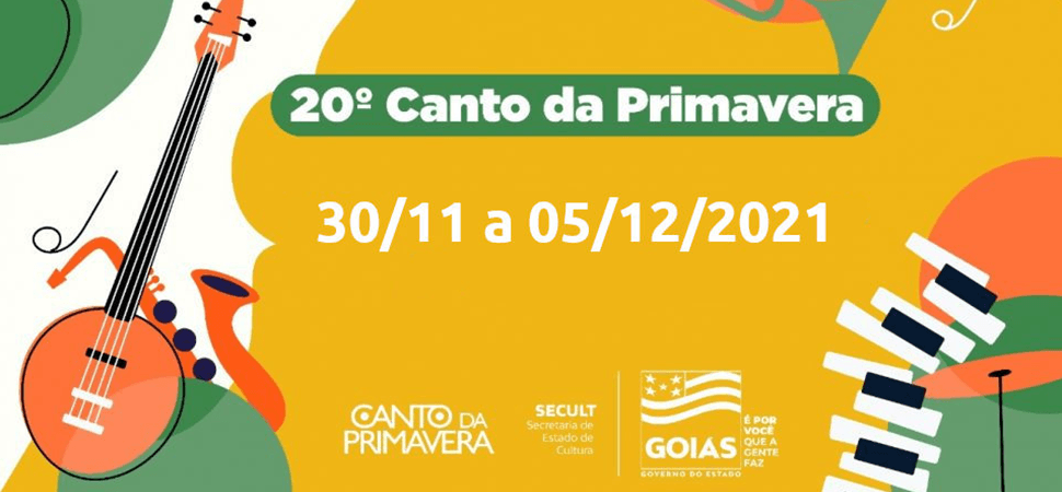 Começa Hoje O Canto Da Primavera 2021 - Confira A Programação